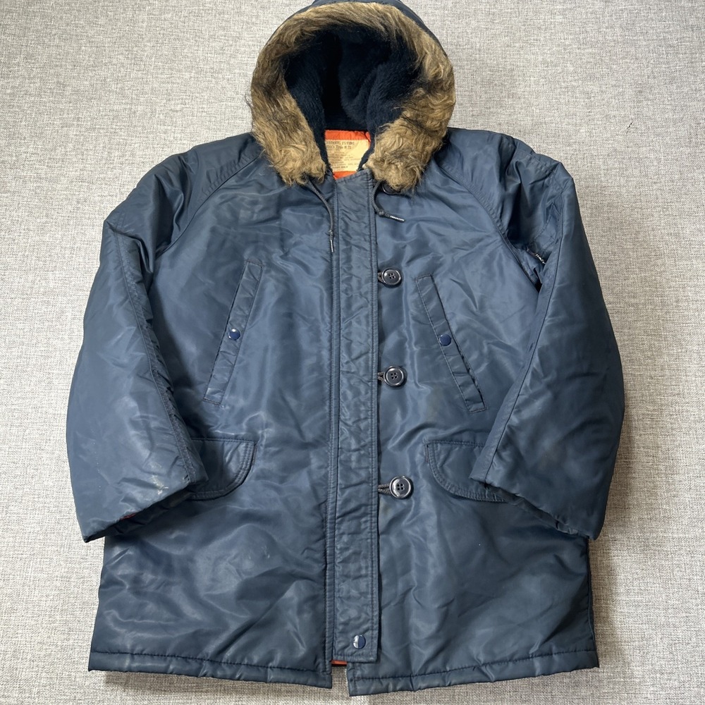 Vtg 70's Vietnam USAF Rare N-72 Snorkel Parka Sz M Jacket Man's Flying Coat Fur